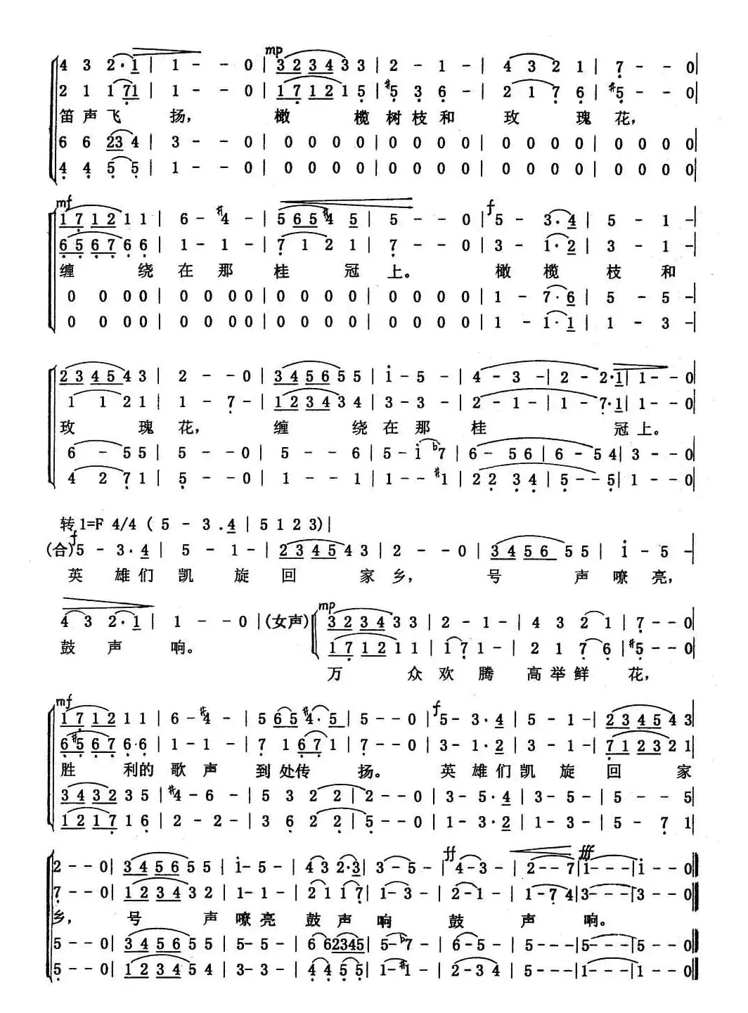 [德]英雄凯旋歌（混声合唱）