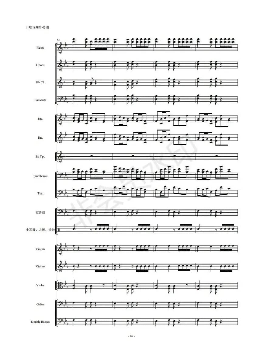 河南民歌组曲（第三乐章）