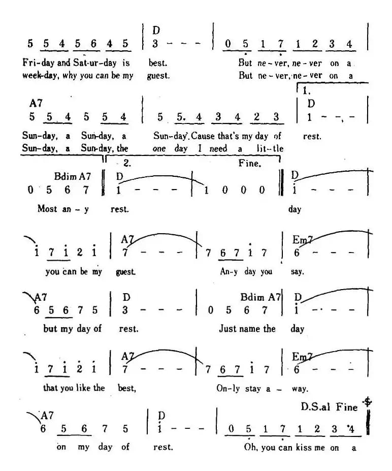 [美]Never On Sunday（永不在星期天、带和弦）