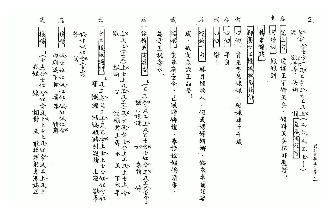 [粤曲]武则天与王皇后（工尺谱）
