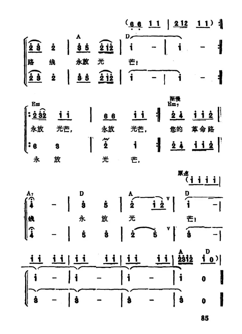 毛主席啊，我们永远忠于您
