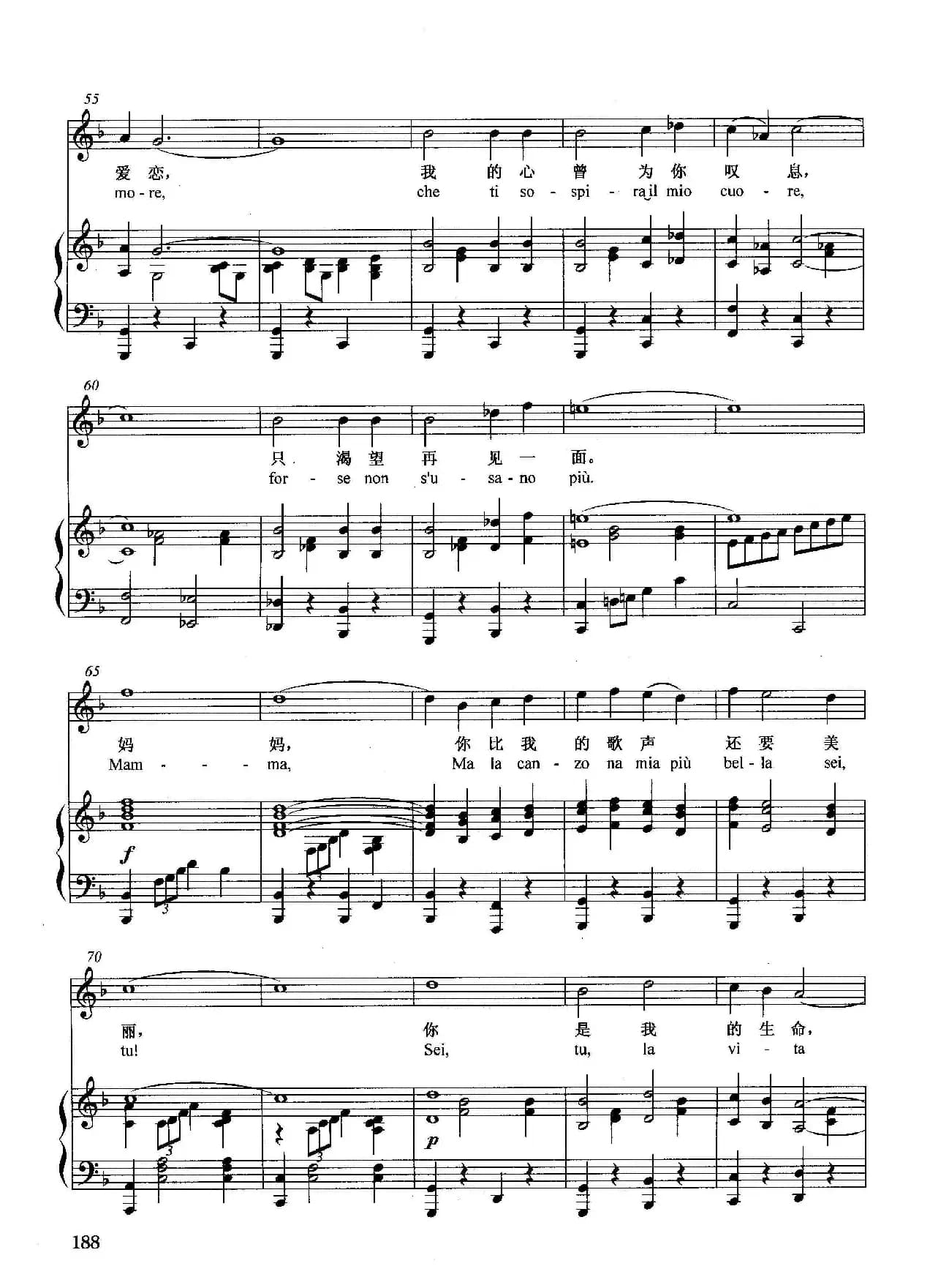 [意]妈妈（正谱）