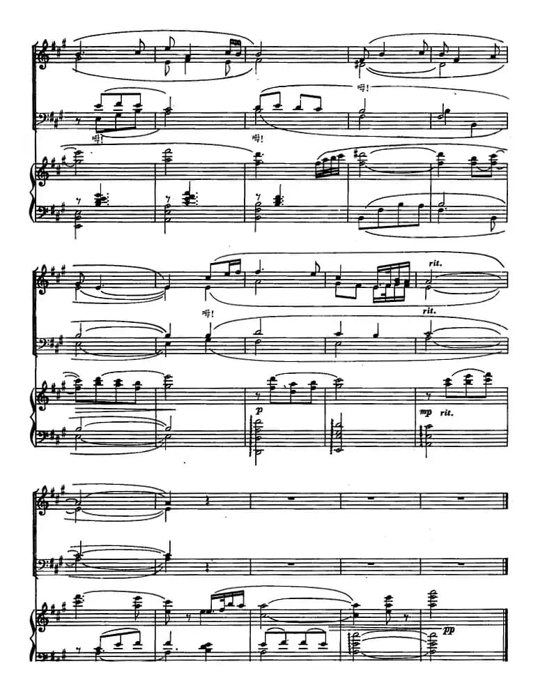 紫藤花(歌剧《伤逝》选曲、正谱)