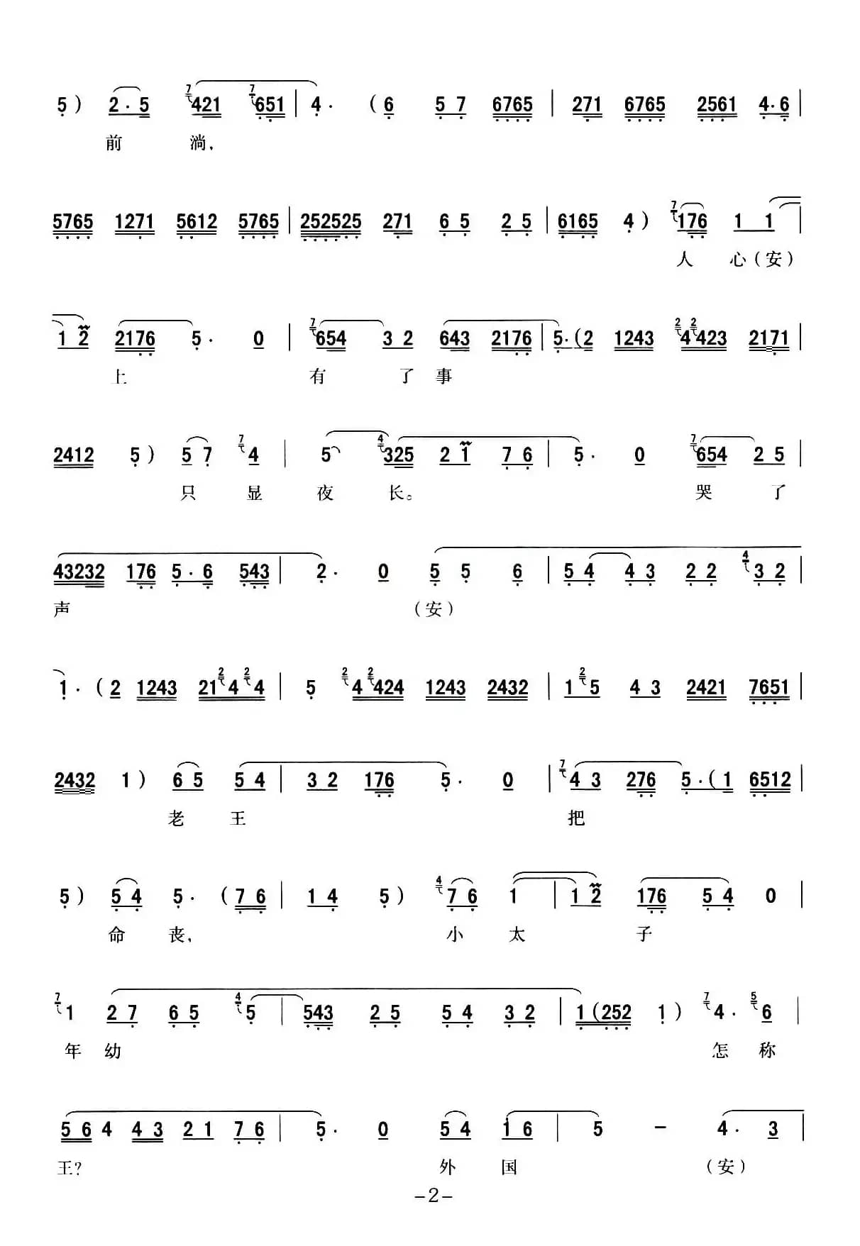  [秦腔] 全折戏谱《二进宫》P1—10