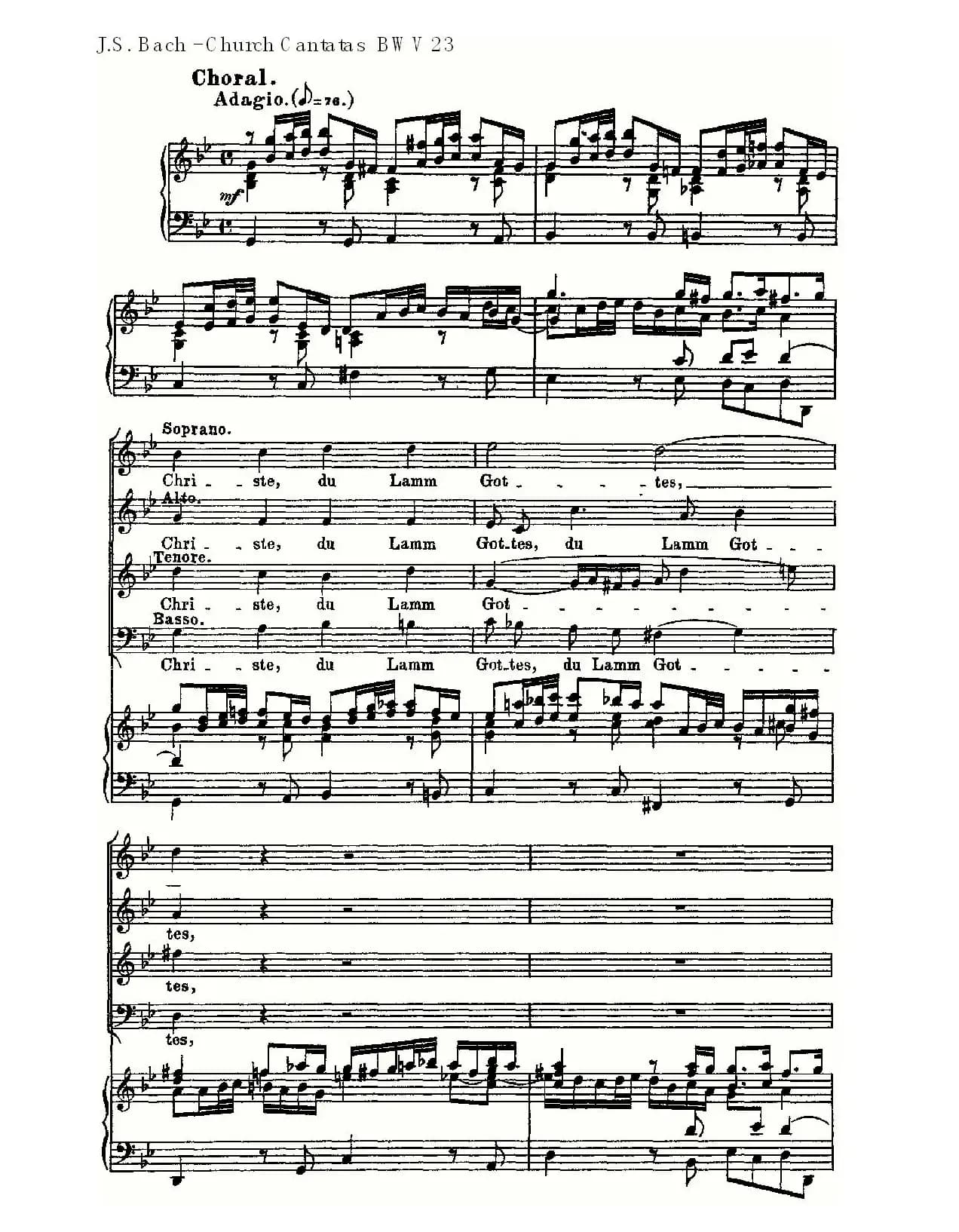 Du wahrer Gott und Davids sohn(真正的上帝的大卫之子)