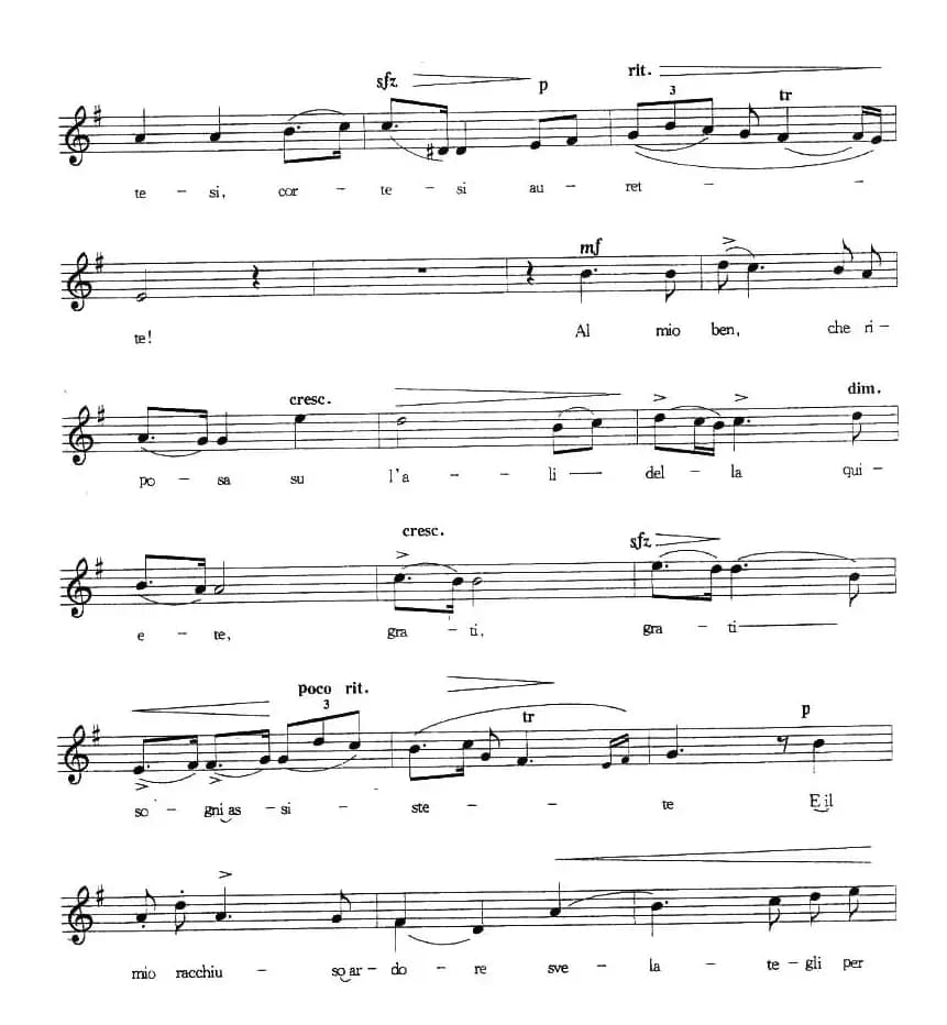  [意] 围绕着我崇拜的人儿（五线谱）