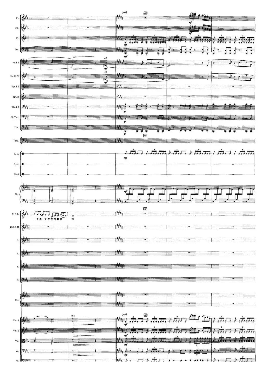 召唤（宋小明词 栾凯曲）（声乐及伴奏总谱）