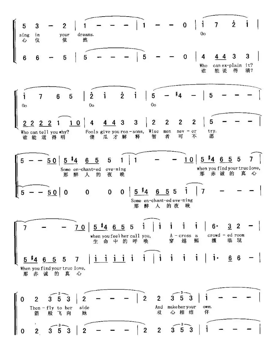 那醉人的夜晚（男女声二重唱 [美]）