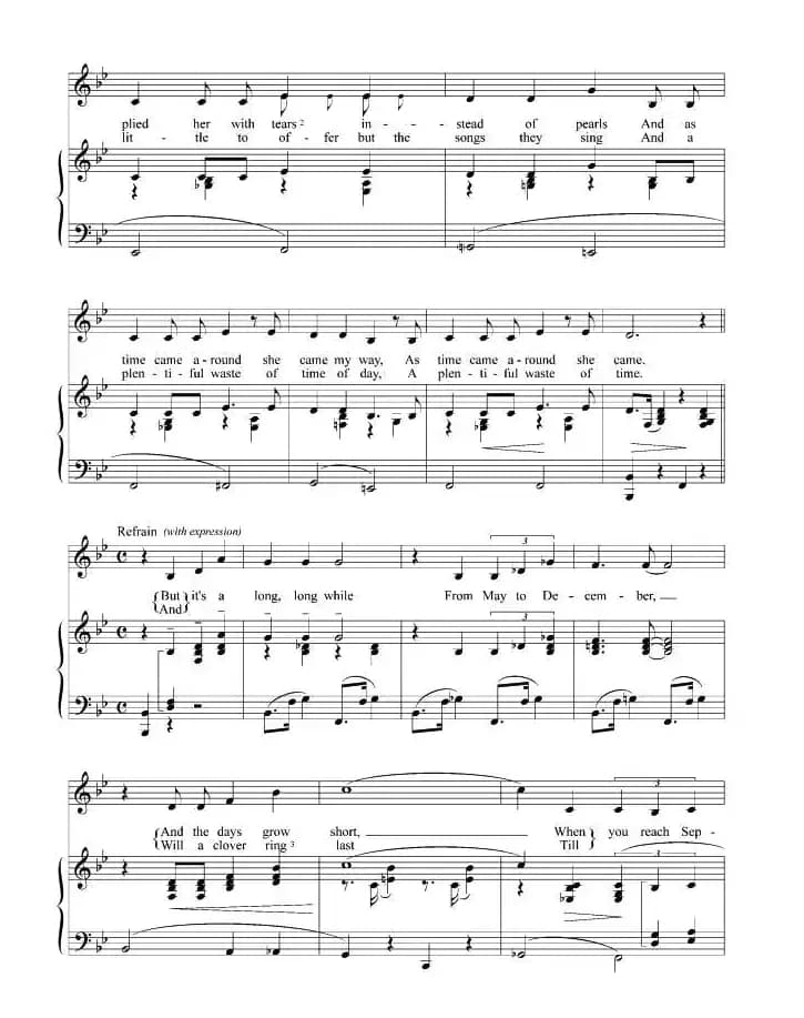 九月之歌（正谱 [美]）