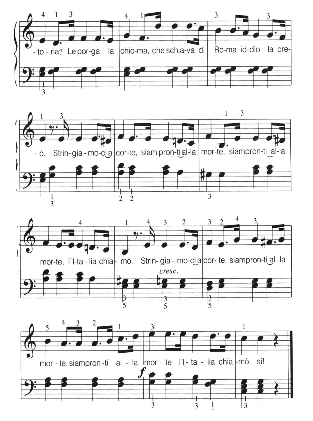 [意]Fratelli d'ltalia（意大利国歌）（弹唱谱）