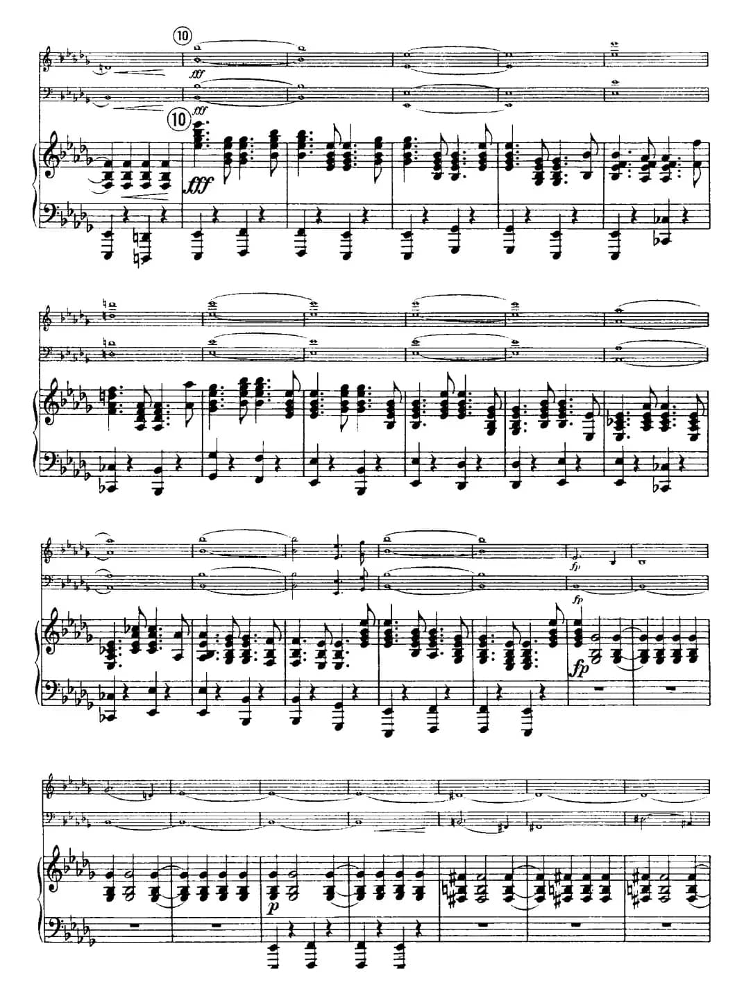 Franck《Piano Trio Op.1 No.1,F-sharp minor》(Ⅲ、小提琴+大提琴+钢琴伴奏)