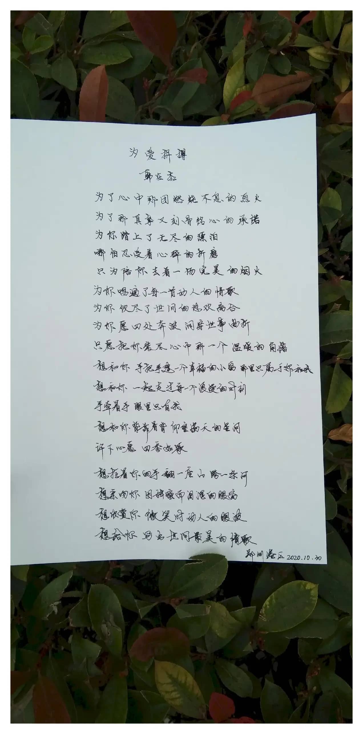 为爱拼搏