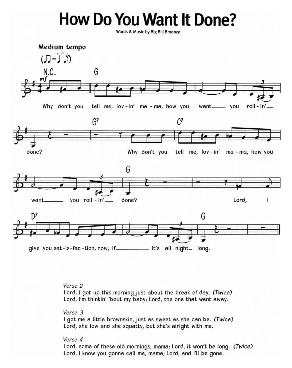 蓝调音乐：How Do You Want It Done