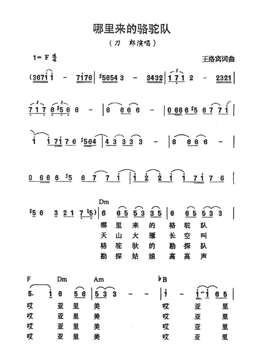 哪里来的骆驼队