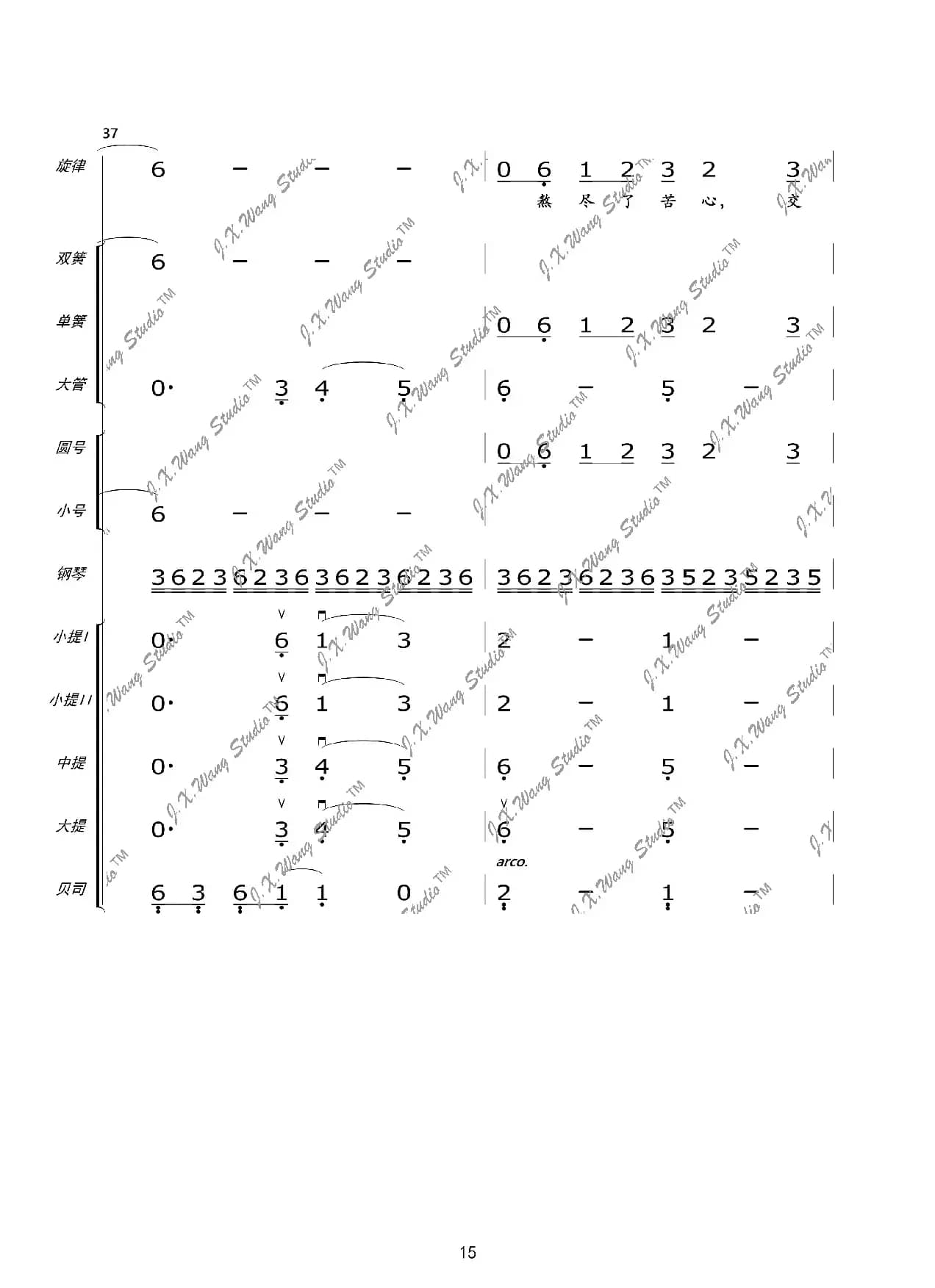 我们这一辈（总谱及分谱）