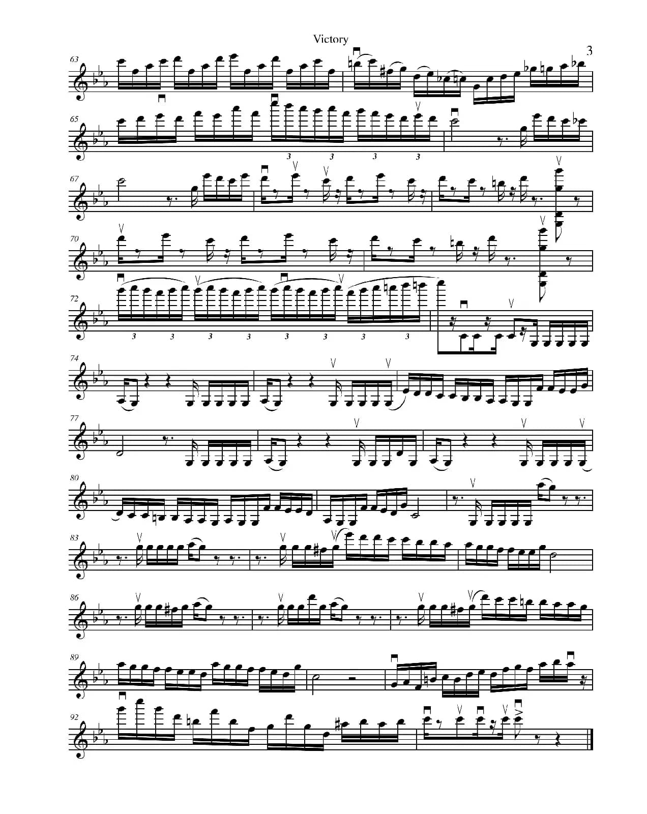 victory（小提琴）