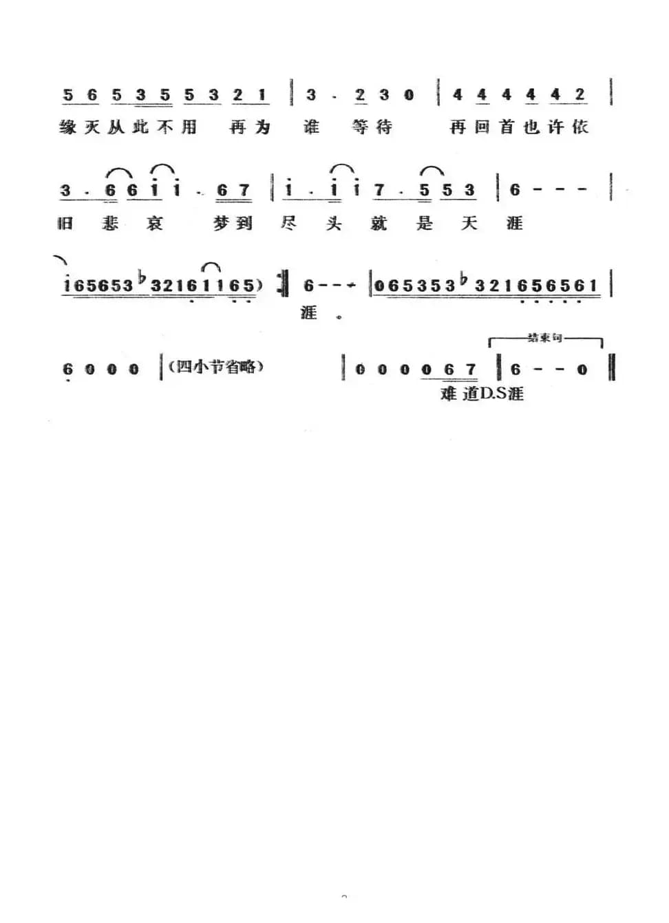 天涯（陈大力词 陈大力、陈秀男曲）