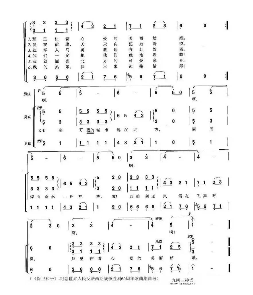 有座可爱的城市远在北方（前苏联）