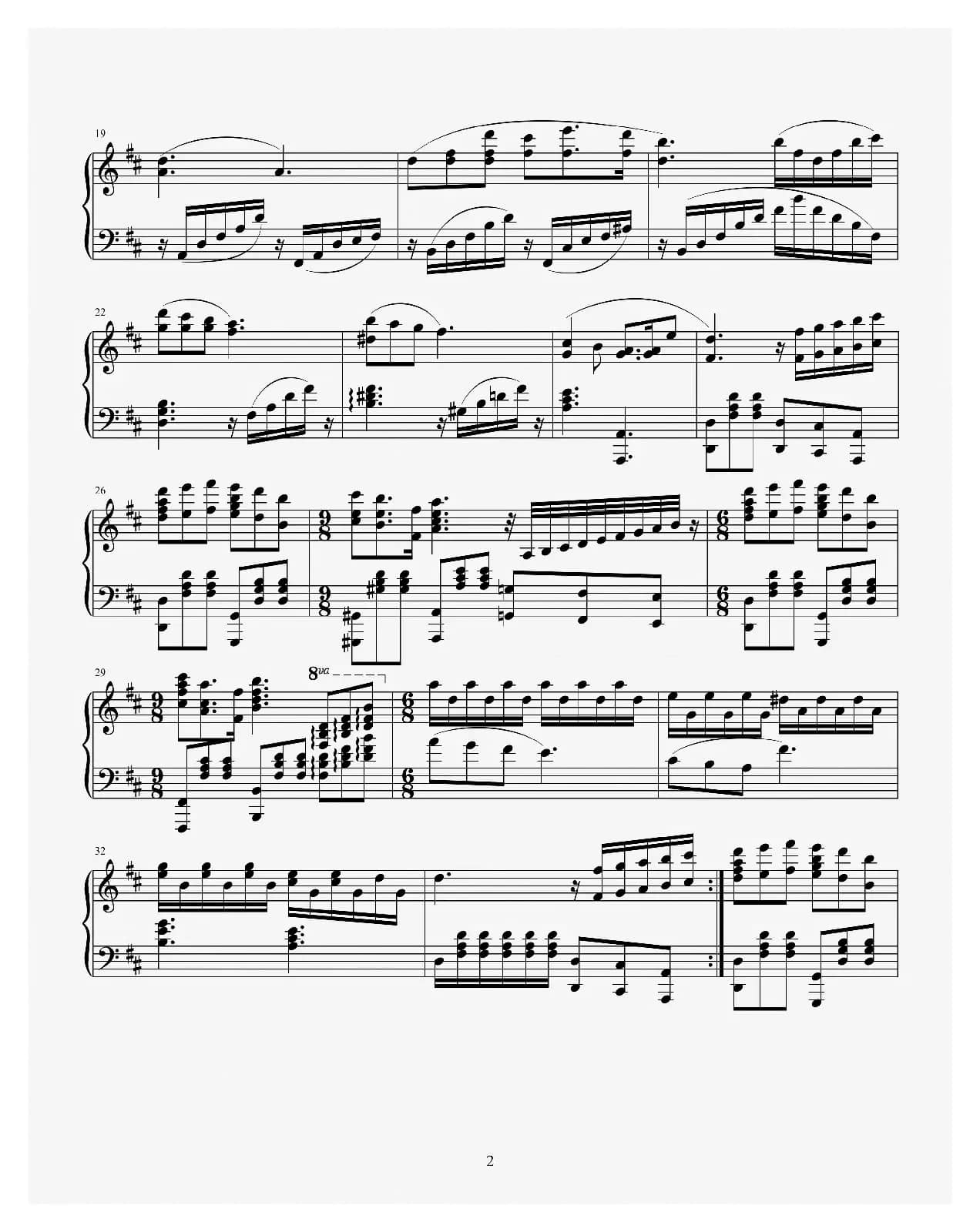 赵胤先钢琴曲谱《我和我的祖国》