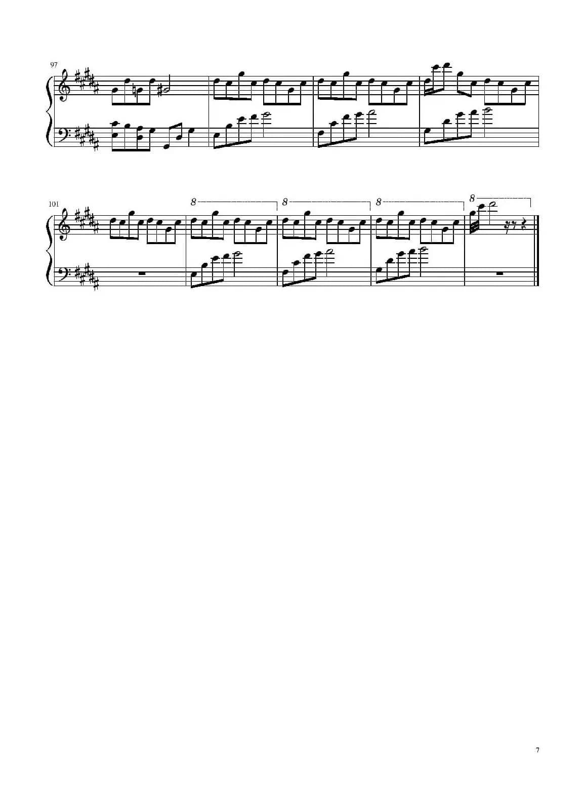 Flower Dance(花之舞)【DJ Okawari】(BiBiPiano钢琴版)