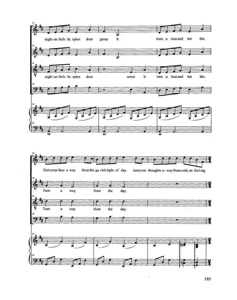 The Music of The Night（合唱 正谱）