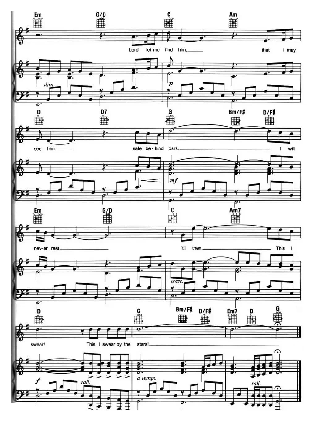 Stars (音乐剧《悲惨世界》(Les Miserables)选曲、正谱 )