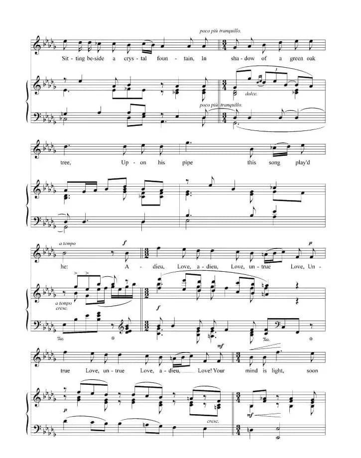 [英]不忠实的牧羊女（正谱 ）