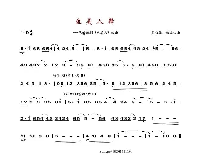 鱼美人舞（舞剧《鱼美人》选曲）