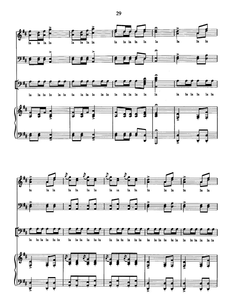 [德]猎人合唱（歌剧《自由射手》选曲）（男声合唱、正谱）