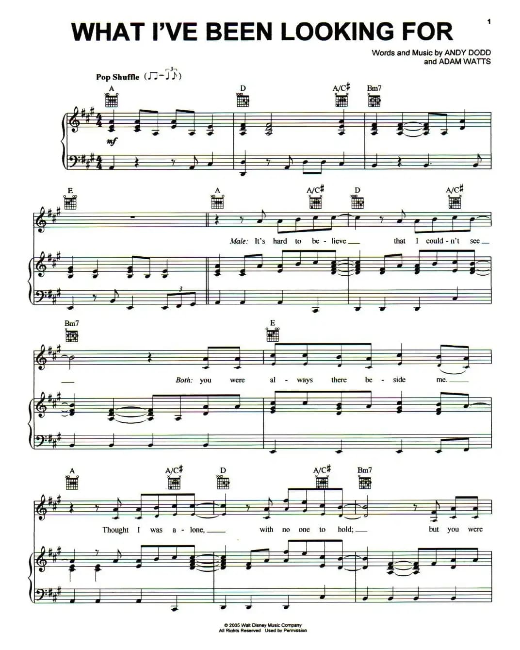 [美]What I've Been Looking For（我有多么寂寞）（正谱）