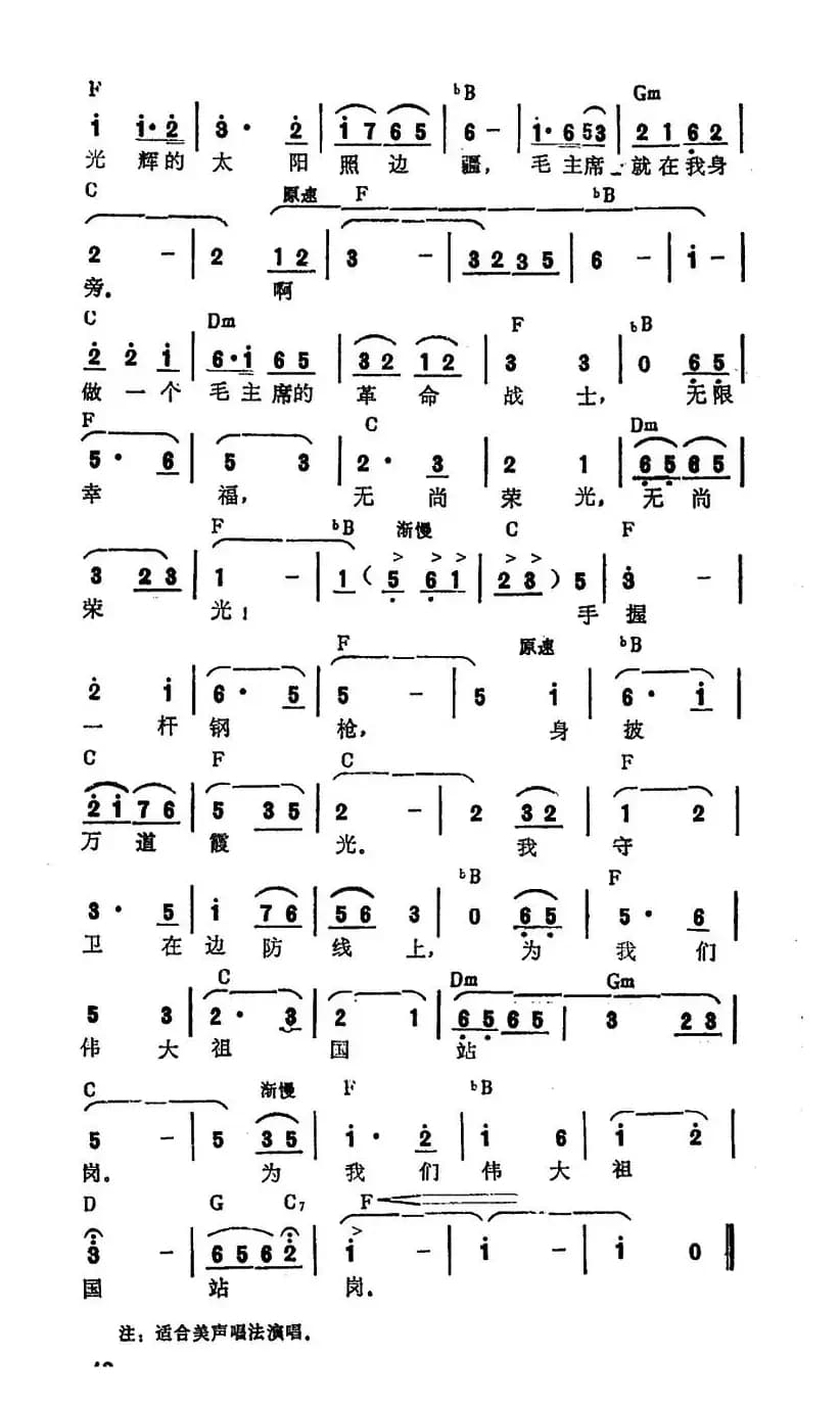 我为伟大祖国站岗