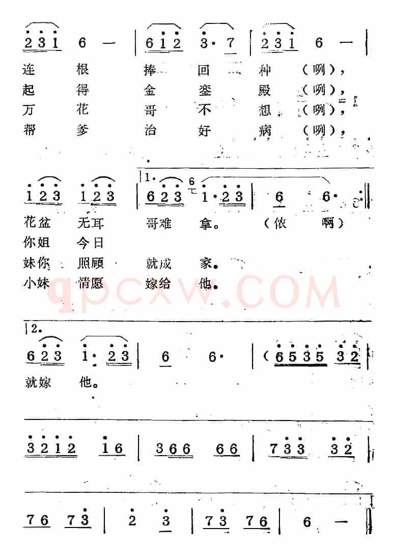 歌剧《蛇郎》选曲：第一场 牡丹树上两枝花（曲十三）