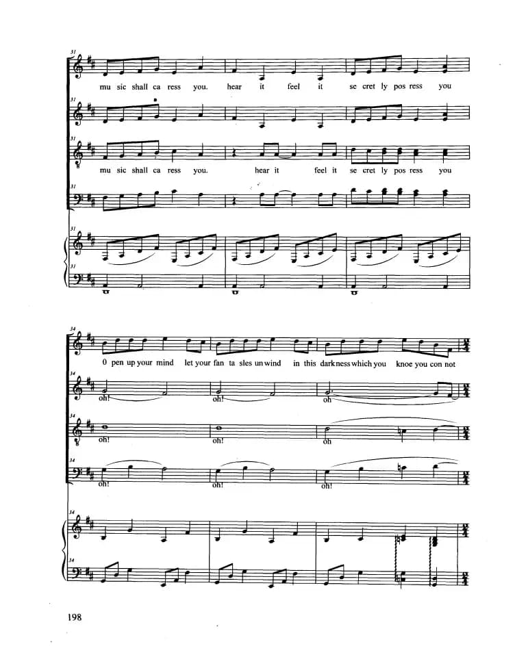 The Music of The Night（合唱 正谱）