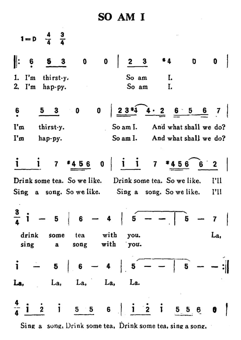 SO AM I（我也是……）