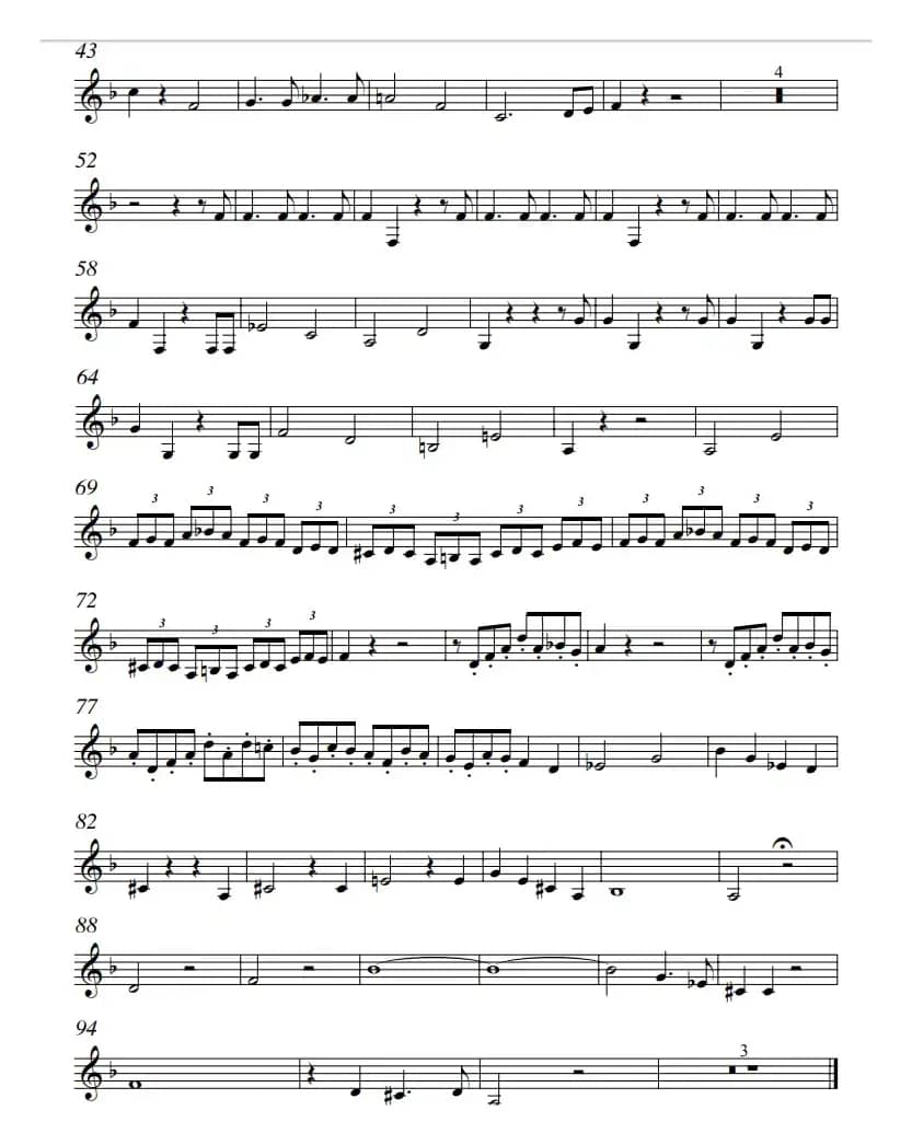 莫扎特-夜之女王的咏叹调（铜管五重奏）