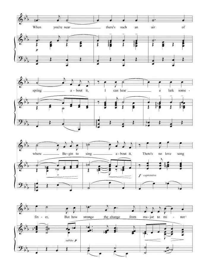 [美]每当我们说再见（正谱 ）