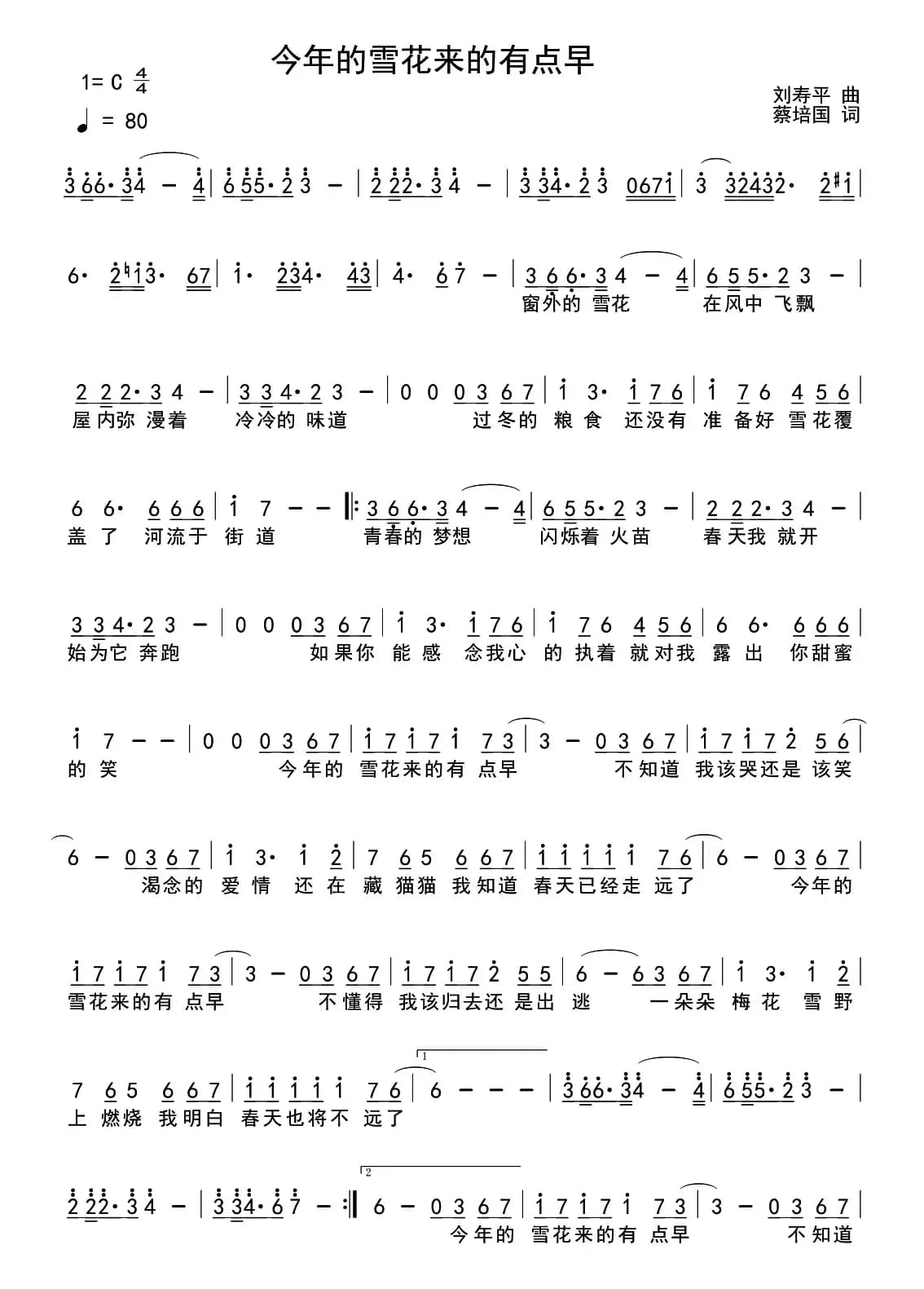 今年的雪花来的有点早