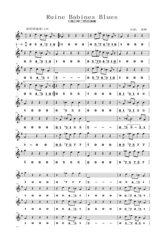 Ruine Babines Blues（布鲁斯口琴曲）