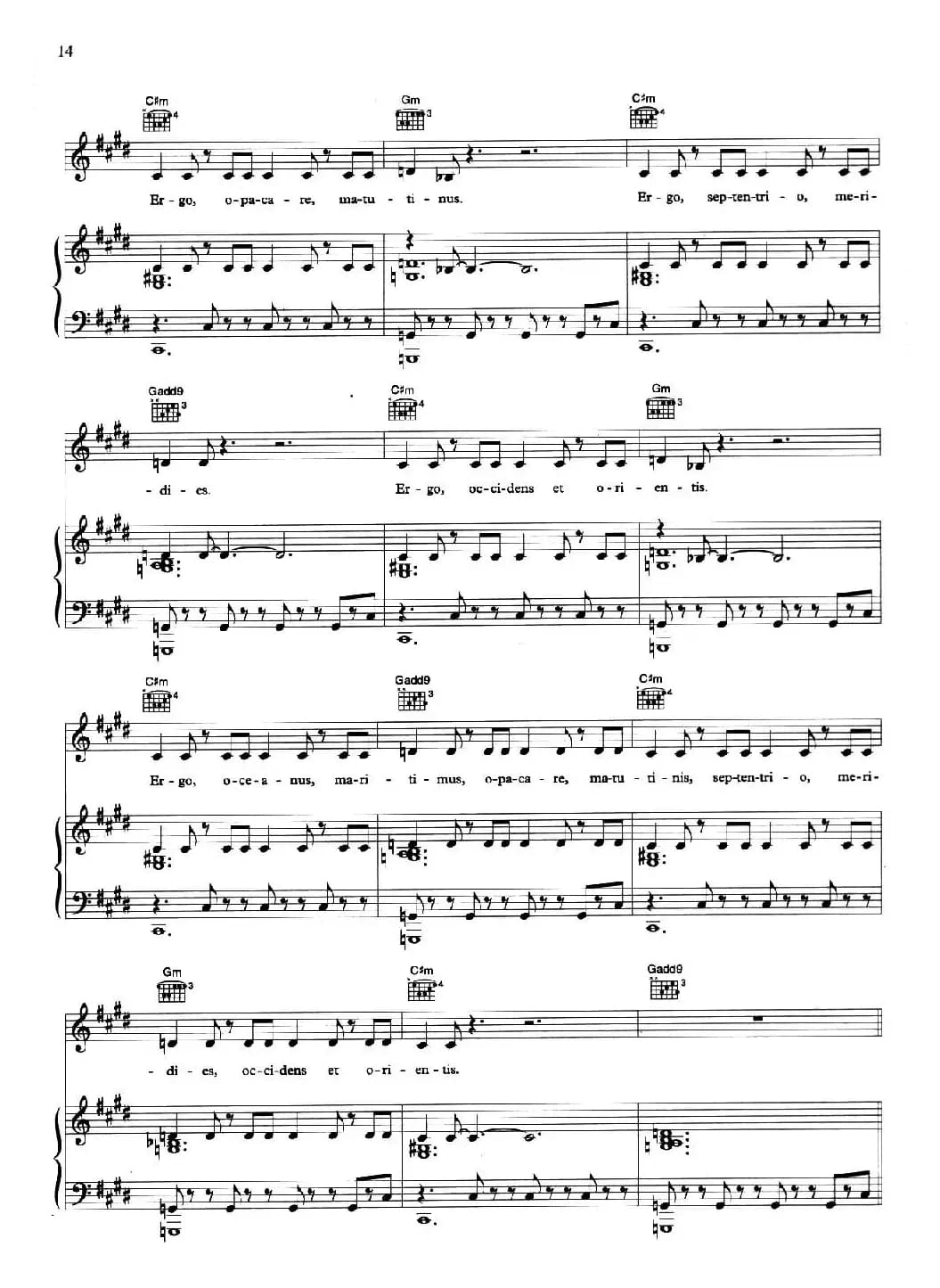 TEMPUS VERNUM (维也纳掠影)(正谱)