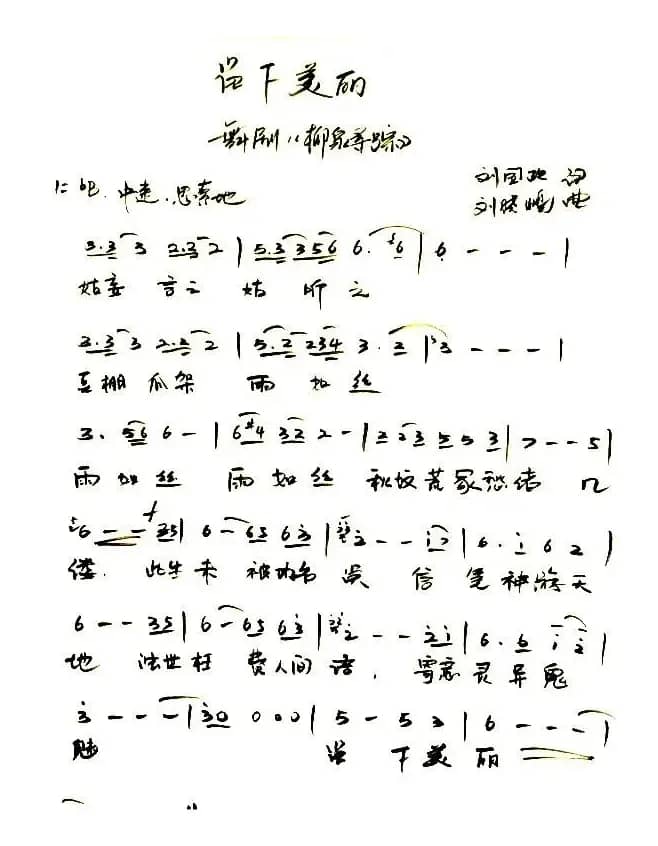 留下美丽（舞剧《柳泉寻踪》插曲）