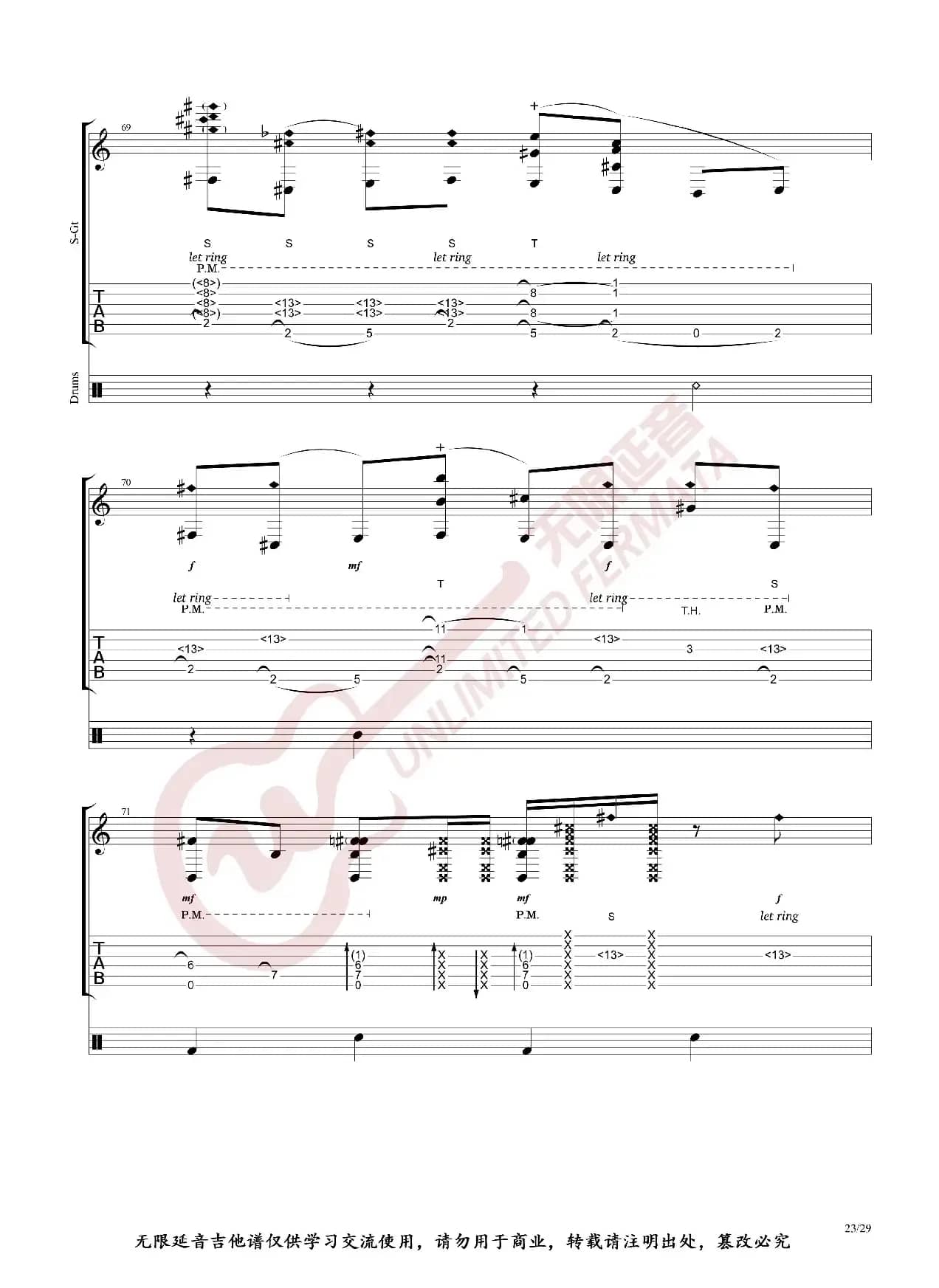 Alexandr Misko 指弹吉他谱 Billie Jean（无限延音编配）