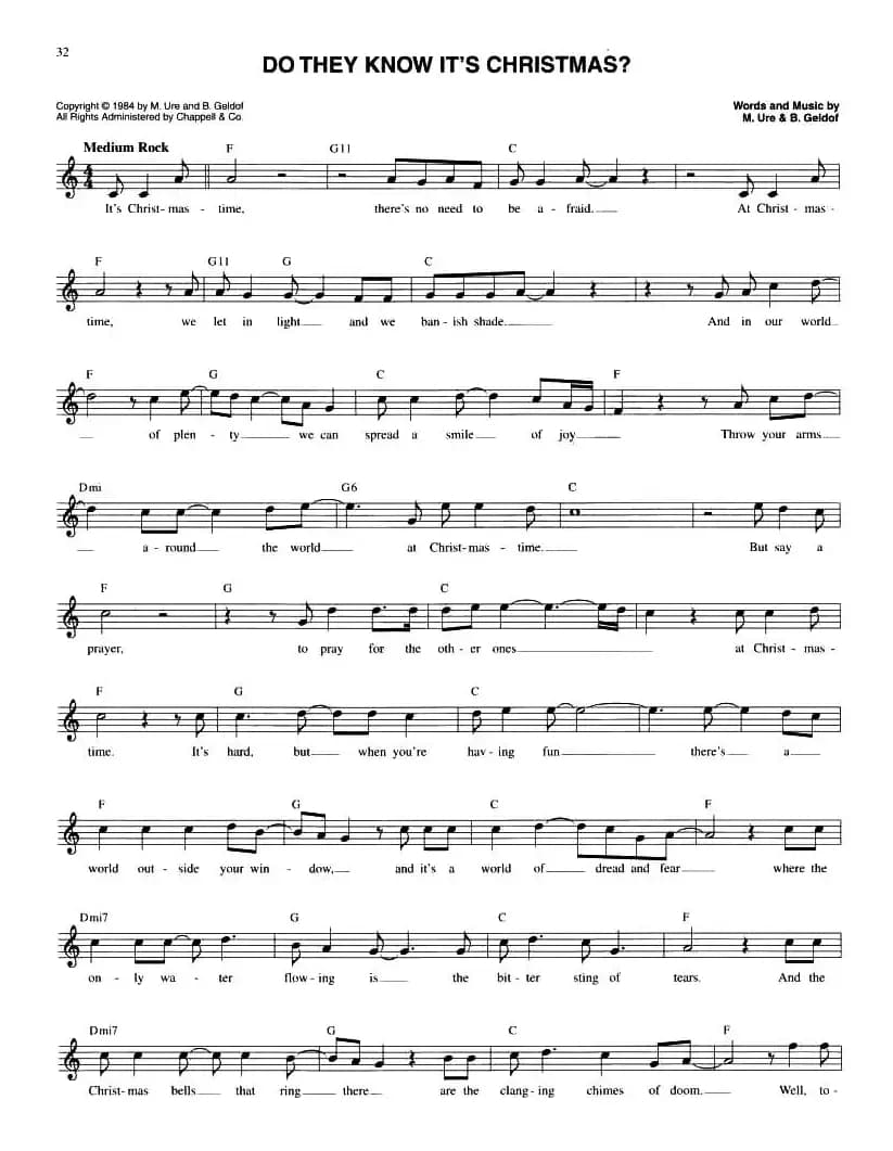 THE ULTIMATE CHRISTMAS FAKE BOOK:46.DO THEY KNOW IT'S CHRISTMAS?