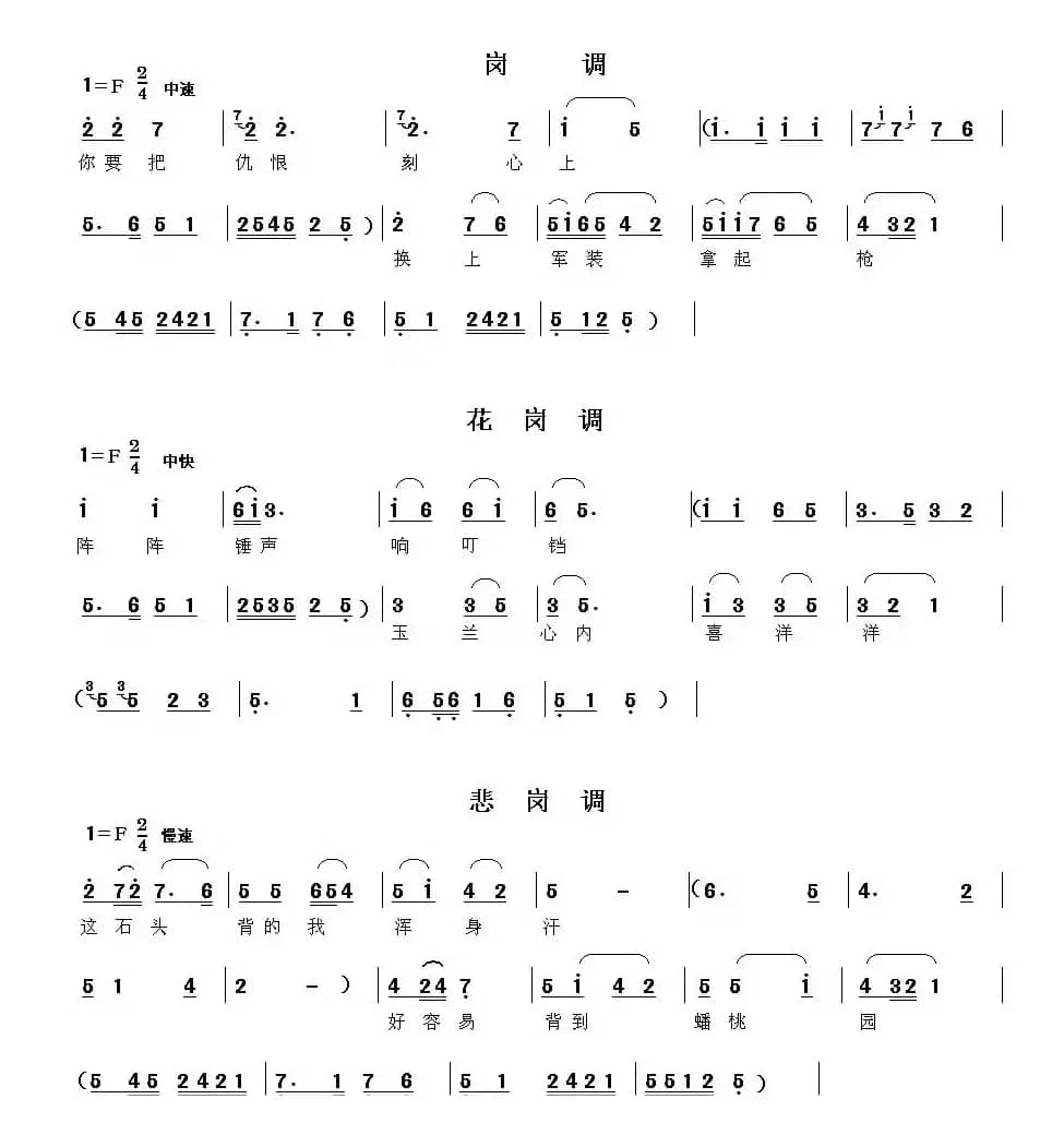[眉户]眉户调谱例