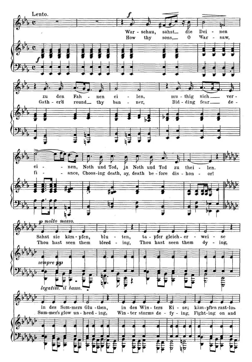 Chopin-17 Polish Songs Op.74,No.17(Polens Grabgesang. Poland's Dirge.)(钢琴伴奏谱)