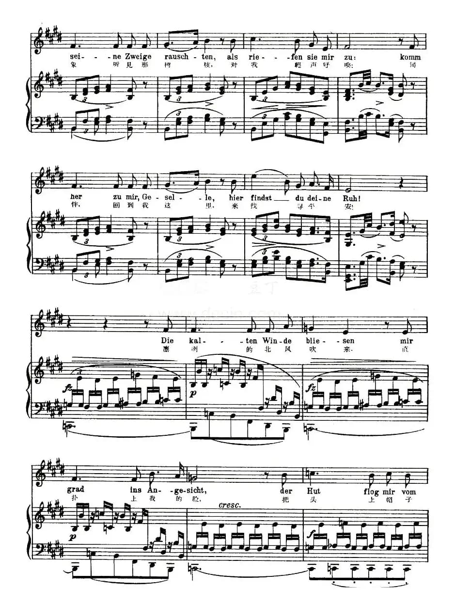 [奥]菩提树（中外文对照版、正谱、邓映易译配版）