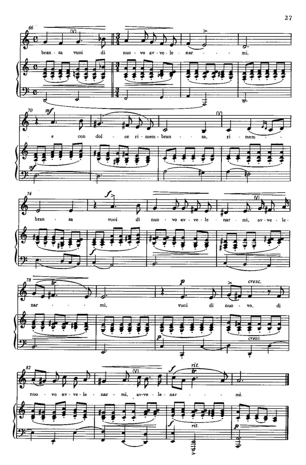 [意]Tu mancavi a tormentarmi（请你别再让我痛苦）