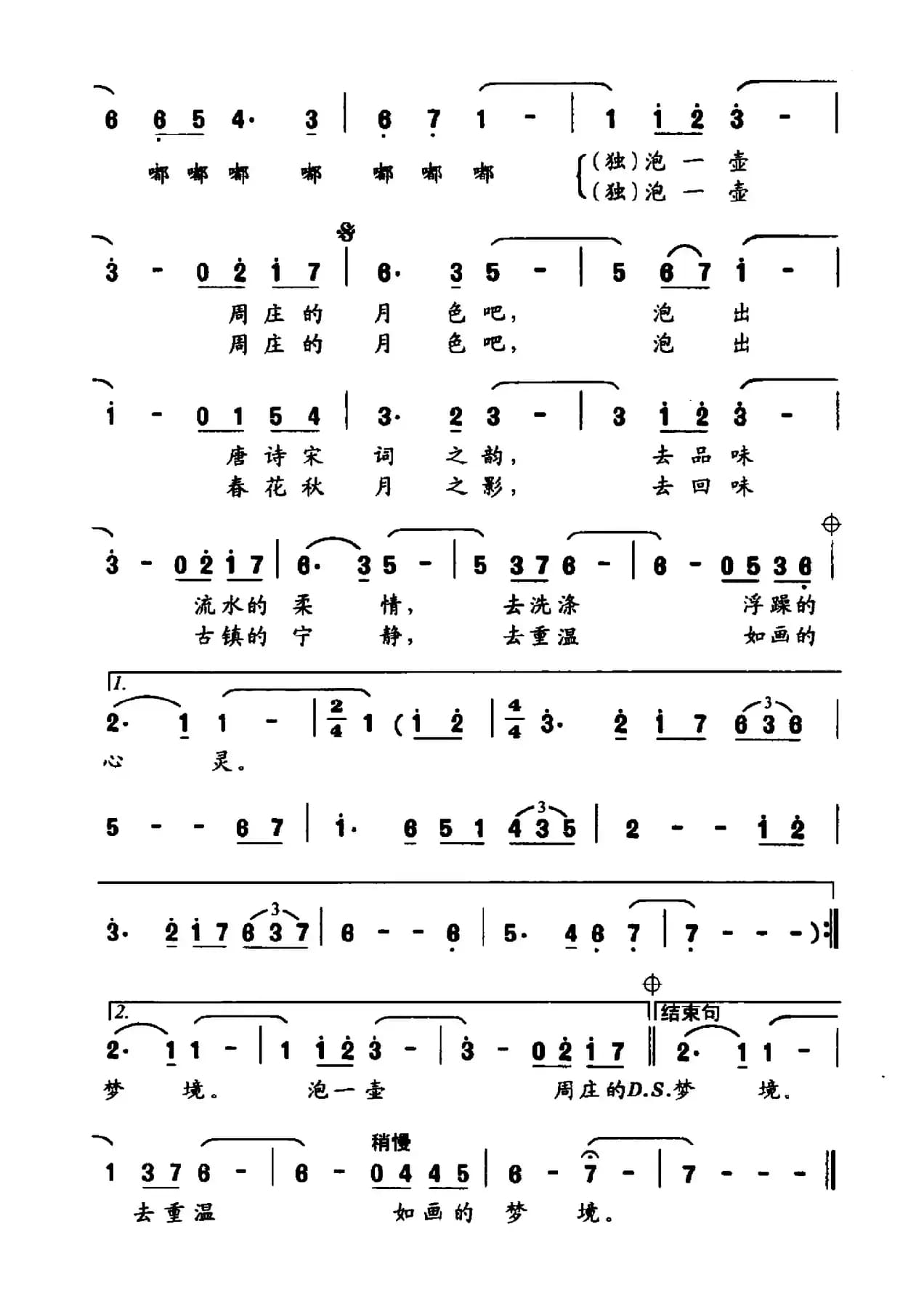 泡一壶周庄月色