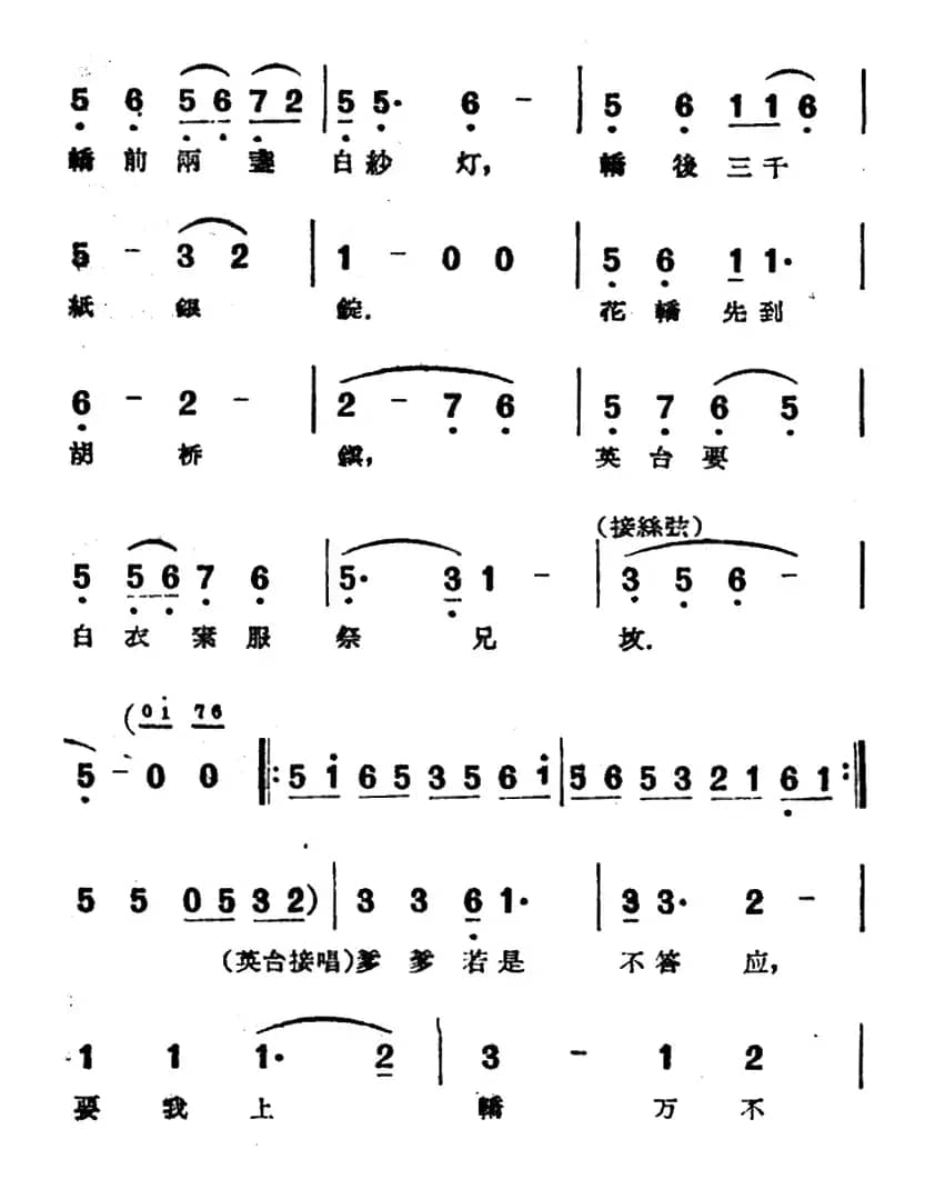 逼嫁（电影越剧《梁山伯与祝英台》选曲）