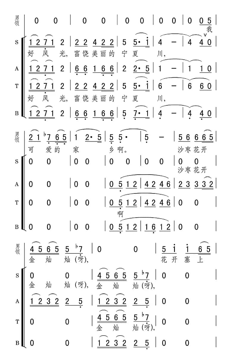 富饶美丽的宁夏川（音乐电视片《宁夏好风光》插曲）