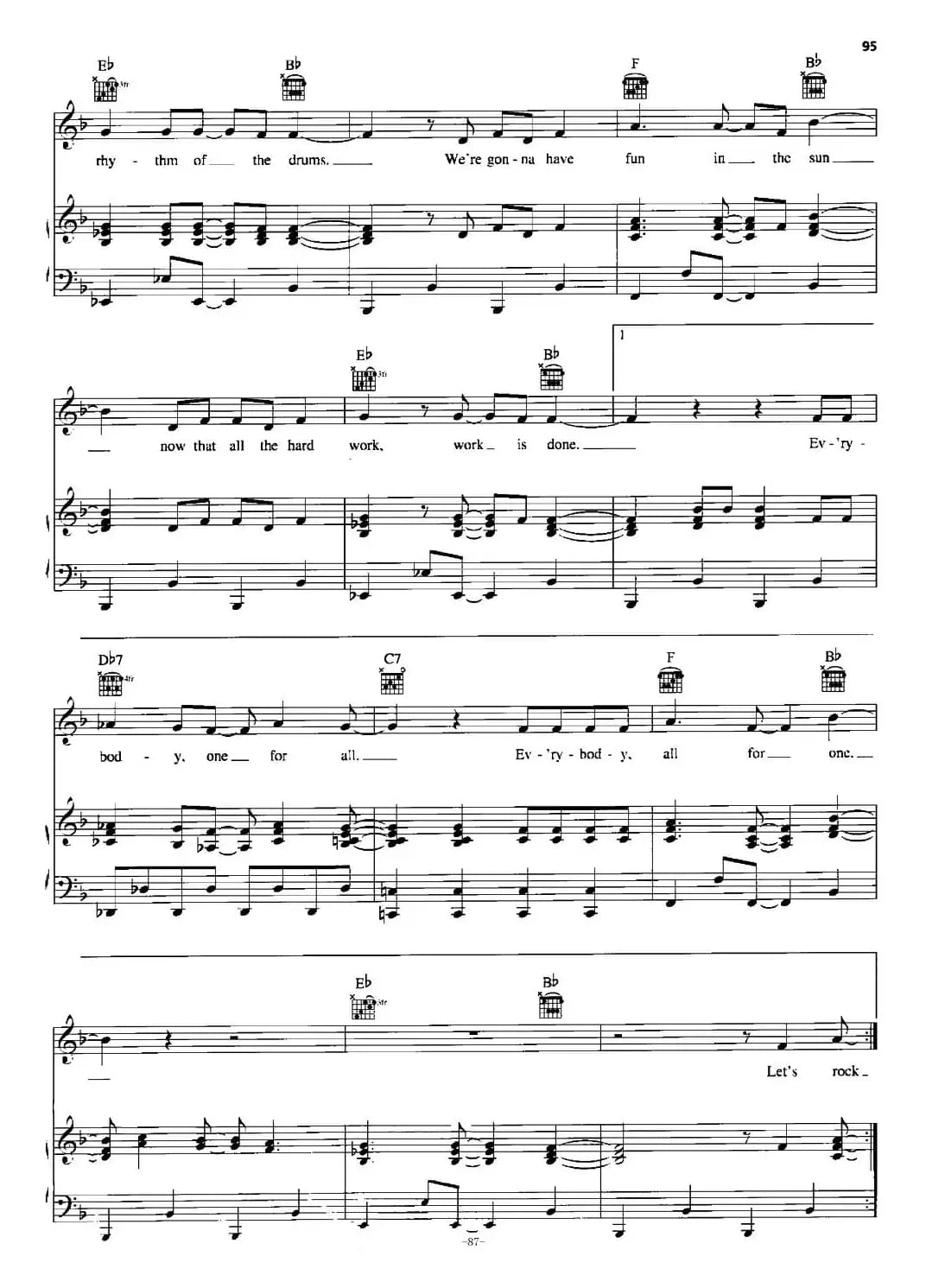 [美]All for one（正谱）